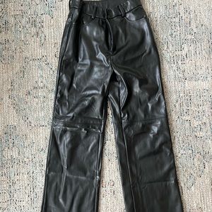 SHEIN faux leather pants